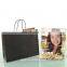 Accept logo printed twisted handle kraft paper bag