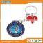  wholesales promotional metal multi ring keychain