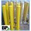 powder coated yellow Surface mounted steel bollards