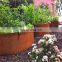 Cheap decorative small flower pots rusty garden planter
