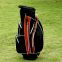 Black and red color polyester material 11way golf cart bag