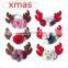 6 colors baby girls christmas deer elk horn hairbands coffee red flower baby headband