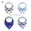 Amazon Hot Sale Multiple Styles Printed Pet Bandana Snap Triangle Dog Scarf Set