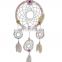 Customization Warm Wall Hanging Home Decor DIY Craft Supplies hand knitting toy Handmade  Dream Catcher with Feathers