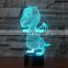 3D Cute Baby Dragon Night Light LED Bedroom Dinosaur Table Lamp 7 Colors Changing USB Baby Sleep Lighting Visual Decor Kid Gifts