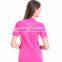 Yoga fitness bodybuilding weight loss square dance sportswear women's knitted t-shirt top