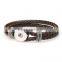 Wholesale snap button jewelry 316L Stainless steel bangle buttons on top