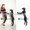 Fiberglass dog mannequin,black mannequin manikin dog G1-BK
