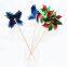 Party decorative wooden toothpicks disposable windmill pick