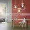 Colorful Restaurant Kitchen Home Lamp Pendant Light Wood Ceiling Rose Chandelier Iron Cage Hanging Lighting