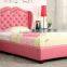 Factory Supply leather furniture bedroom wooden box divan bed design