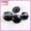 hign quality shiny black plastic coat button with shank