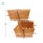 2-Tier Bamboo Bread Vegetable Fruit Basket Rack Home Storage Basket Display Rack Stand Bowl Holder for Kitchen Counters