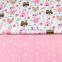 Cartoon arrows bear baby owl print kindergarten cotton bedding draperies all cotton fabric