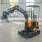 1.0 ton hydraulic excavator swing bearing infront mini excavator with auger drilling backhoe for sale