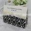 New Coming Damask Handmade Flora Flocked Invitation Card with Brooch and Ribbon                        
                                                Quality Choice