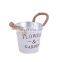 Wholesale Home Decorative Garden Plants Antique Round White Color Hemp Rope Hanging Painting Flower Pots Flower Vase