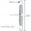 High tensile trampoline springs galvanized steel customized replacement springs trampoline accessories with hook