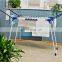 Adjustable Height Indoor Airer Laundry Stand Foldable Folding Standing  Metal Clothes Drying Rack