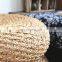 High Quality Water hyacinth ottoman braids comfortable cushion cover floor with steel frame inside Vietnam Supplier