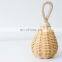 Natural Beautiful handmade rattan rattle Non toxic materials Kid Toys Hanging Play Gym hand bell Wholesale Supplier