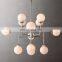 Modern luxury american design blown glass  chandelier for living room or large home
