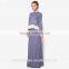 Apparel women islamic clothing fashion design muslim dress with solid color BJ061