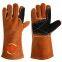 Snellsafety Welding Gloves Cow Split Leather Soldering Gloves 14 Inch Welder Work Gloves