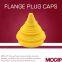 HDPE Metal Gi Water PVC Galvanized Pipe Fitting Stop Plug Thick Wide Flange Yellow End Cap Plug Plastic