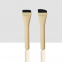 Wake up Synthetic Bristle Thick Flat Makeup Brush Set Foundation Brush for Face Use with Shaving Brush