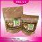 High grade Window kraft stand up zippper pouch/Brown kraft paper bags/food packaging bag