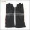 ladies dotty micro velvet gloves with bow for wholesale