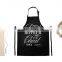 Commercial restaurant home bib pure 100% cotton kitchen plain apron