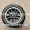 plastic hub semi pneumatic rubber wheel 10x2.75 lawn mower semi pneumatic wheel