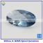 wuzhou cheap synthetic oval topaz sky blue sapphire Nano Spinel stone price
