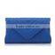 Morden Lady Evening Bags PU Leather Clutch Bag With Hidden-clasp Chain Shoulder Strap