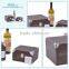corrugated pu leather cardboard wine gift wine box