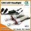 Aoxingda super bright 44W 8000lm H11 H8 H9 5S LED headlight conversion kit with fanless design