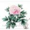 Factory Price Skilled Artists Handmade Beautiful Peony Painting on Silk