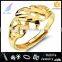 2016 Brass Fashion 18K Gold Plated Jewellery Infinity Symbol Ring