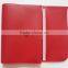 A5 red thick pu three folded daily diary