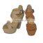 Hot sale 2014 new women's Summer high-helled sandals, deerskin flocking shoes