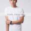 New Design 100% Cotton Cutomizable White O-Neck Short Sleeve T Shirt Wholesale China