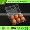 6 Cells Clear transparent disposable plastic egg tray