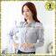 Gray Shirt Model Tops Shirt For Women Crop Top Chambray Shirt