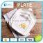 Kitchenware ceramic square dessert plate for hotel restaurant