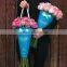 Fashion design flowers delivery boxes.cardboard flower boxes with nice ribbon supplier