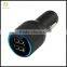 Wholesale Intelligent 2.1A Dual USB with Blue LED Light Phone Car Charger