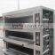 Professional 3 decks 9 trays Gas Pizza Cake Bread Oven with Stone Timer