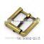23.5MM shoe buckle with roller burnish satin brass buckle retangle roller buckle